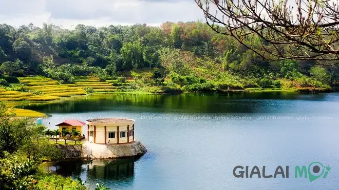 Cảnh quan thiên nhiên đẹp của xã Đề Gi hứa hẹn phát triển du lịch