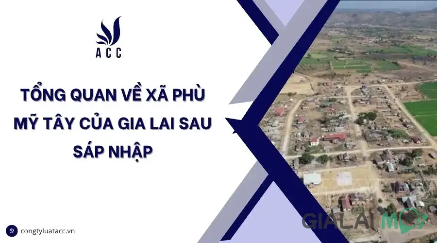 Cảnh quan tổng quan của xã Phù Mỹ Gia Lai với sự hòa quyện giữa thiên nhiên và cơ sở hạ tầng