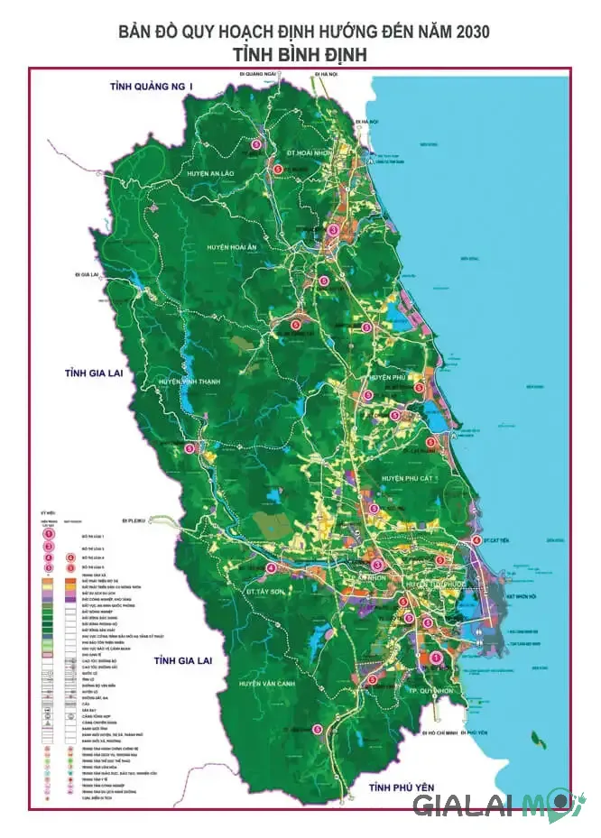 Bản đồ quy hoạch Tuy Phước Tây Gia Lai cho thấy tiềm năng phát triển của khu vực